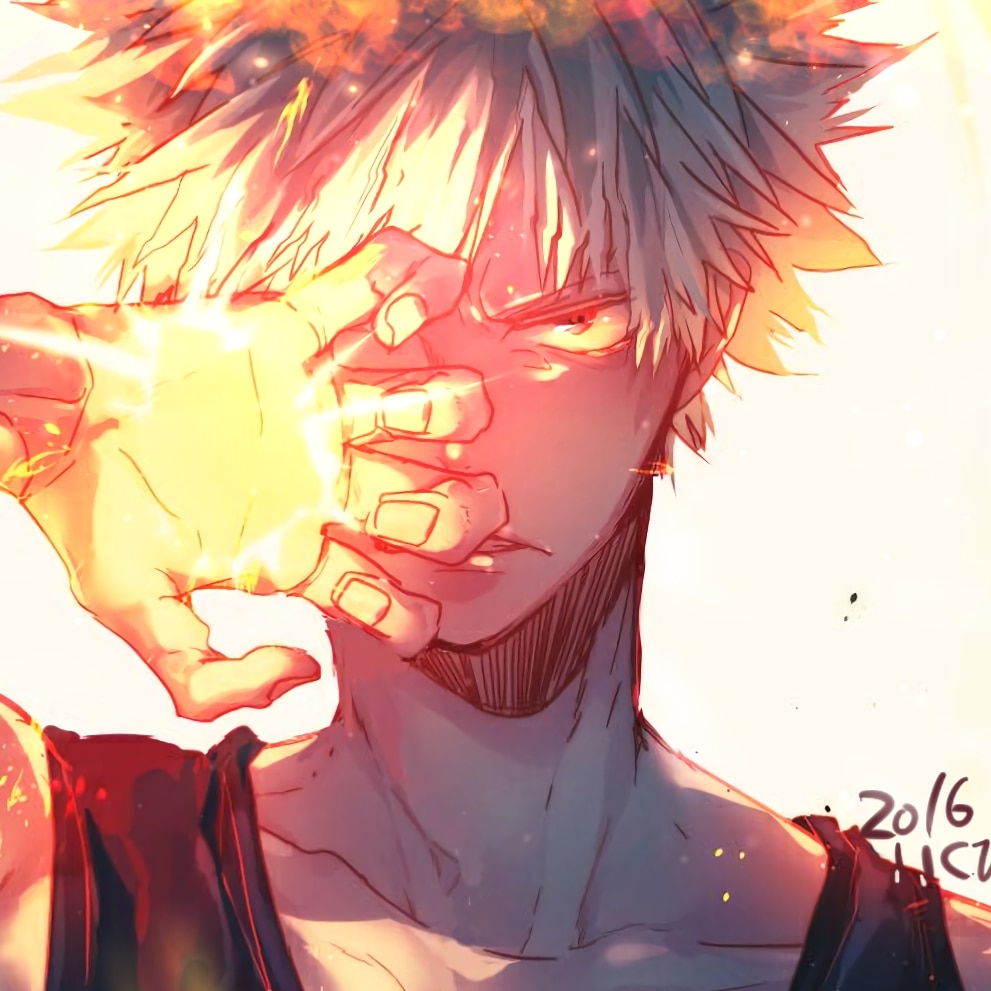 Bakugo Animated Flames - Boku No Hero Acadamia - Anime