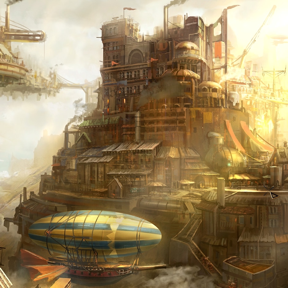 TylerEdlinArt - Steampunk City