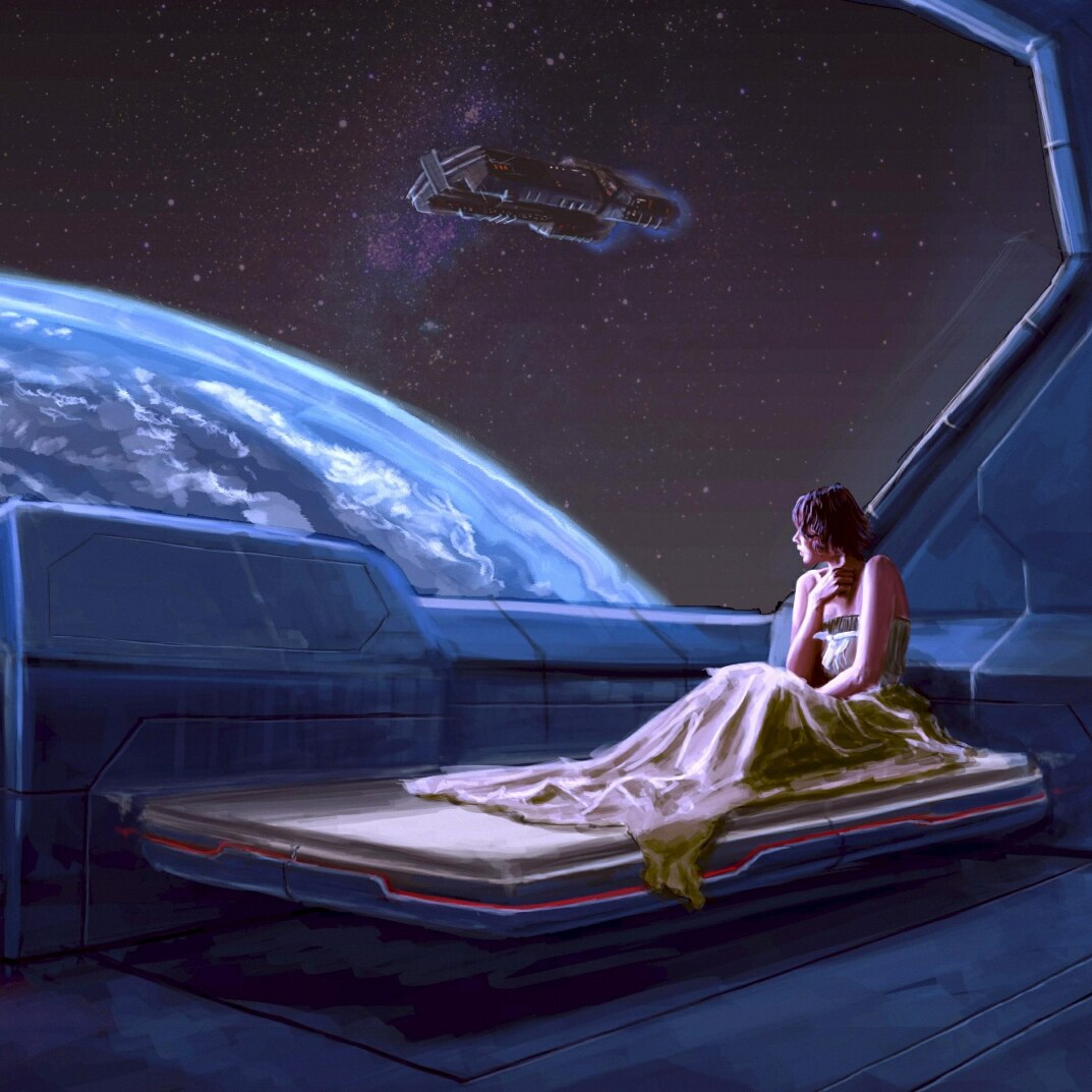 The lonely girl in space