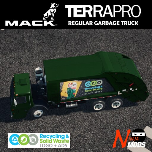 Steam Workshop Cities Waste Services 2015 Mack Terrapro LEU Garbage Truck