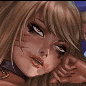 League Of Legends -Ahri Mirror screen+SFW+Normal+big belly+eye roll/blink Ver. [Animated]