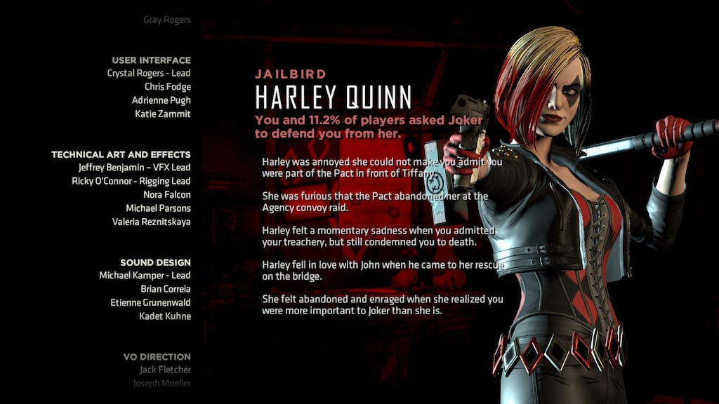 Communauté Steam :: Capture d'écran :: Batman: The Enemy Within: Epizod V -  Relacje z Harley Quinn