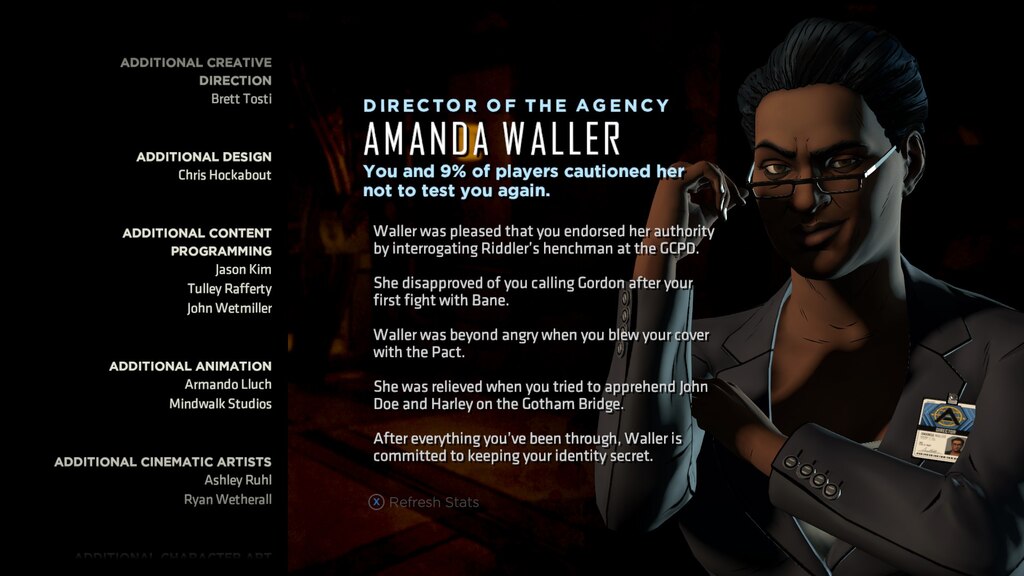 Steam Community :: Screenshot :: Batman: The Enemy Within: Epizod V -  Relacje z Amandą Waller