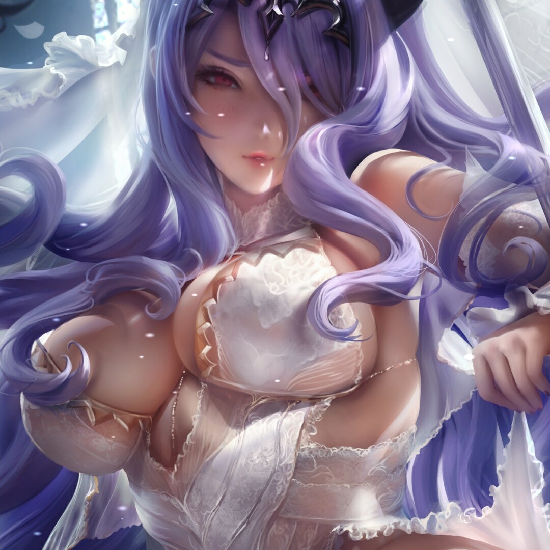 Camilla - Wedding Armor white ver. - Fire emblem - Art by Sakimichan