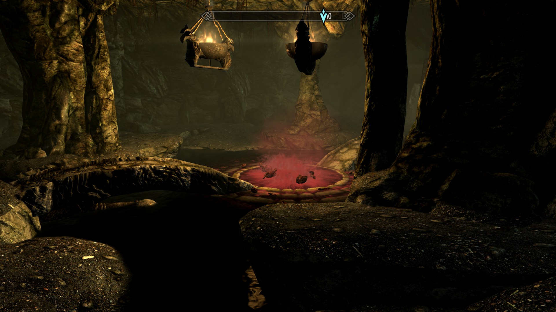 Скайрим красноводное логово карта