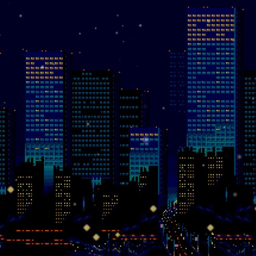Steam Workshop::City night pixel art