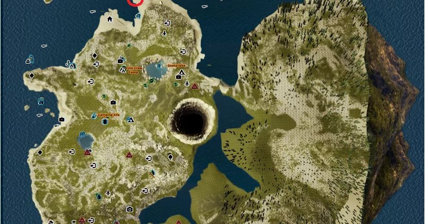 Карта всех пещер в the forest и местоположение предметов