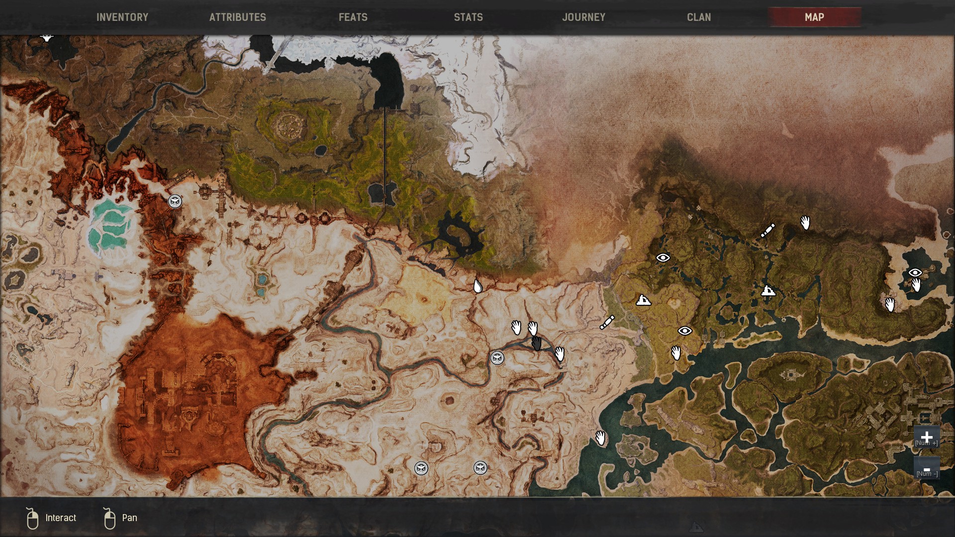 Conan exiles карта мира со всеми локациями