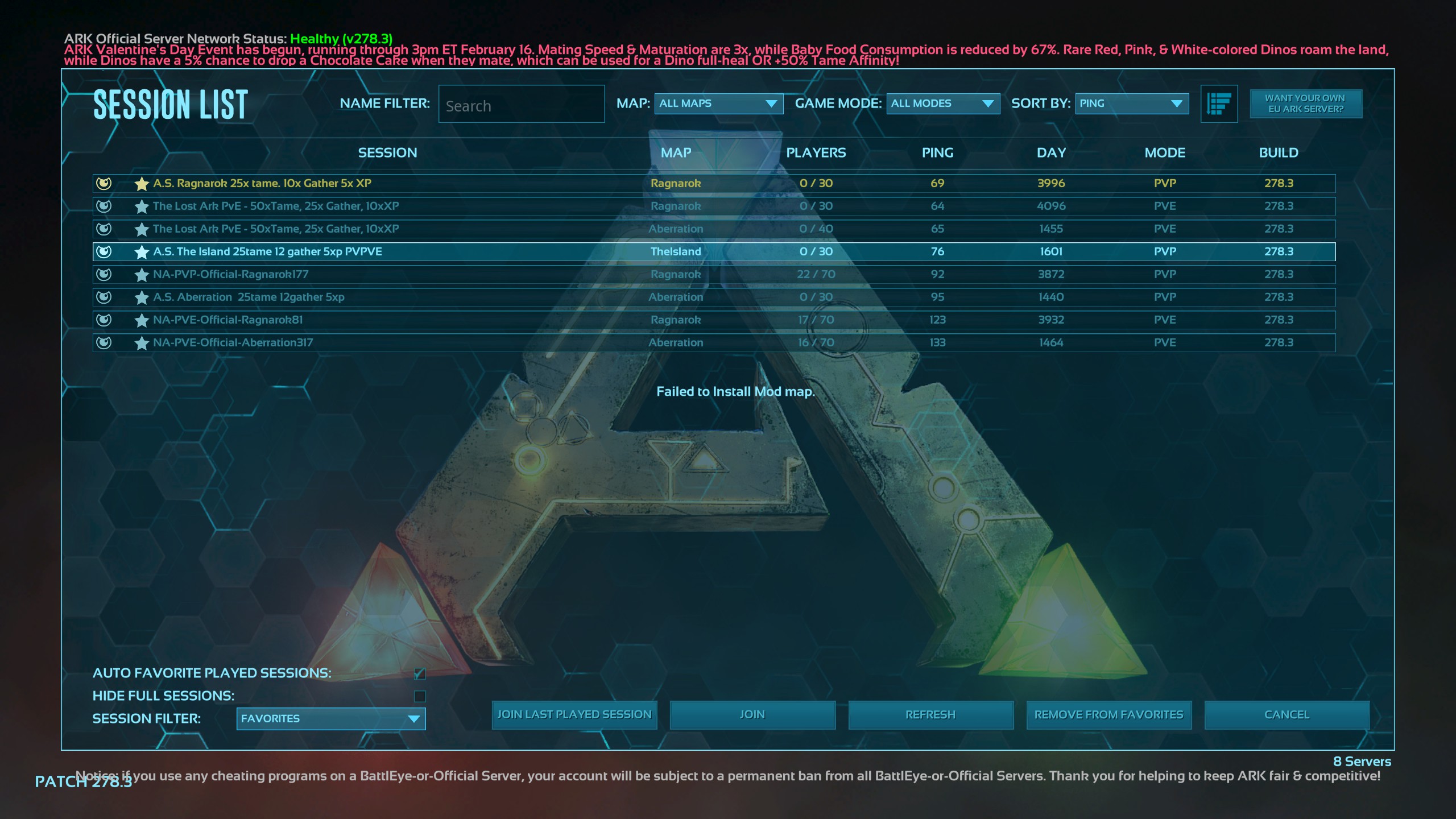Failed To Install Map Mod Please Help Me Server Administration Ark Official Community Forums