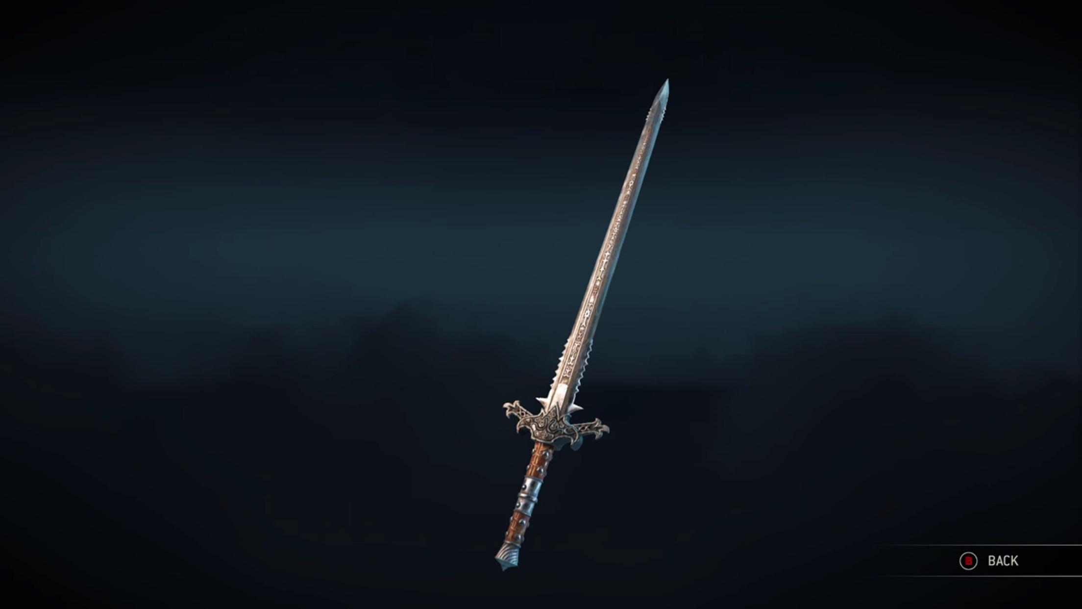 And this is what her sword looks like for Warden.