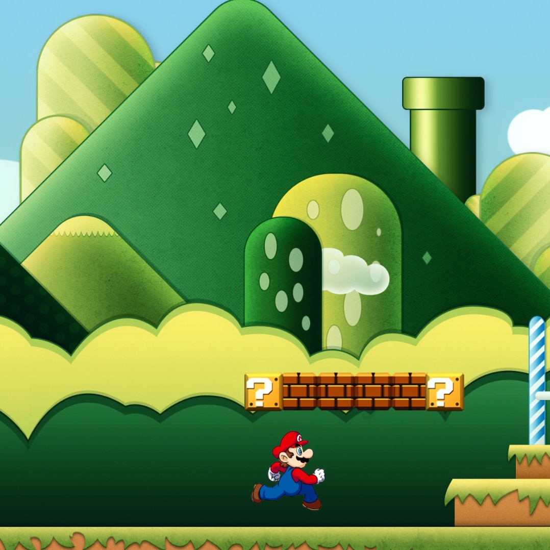 [E] Mario background - Super Mario (Vell)