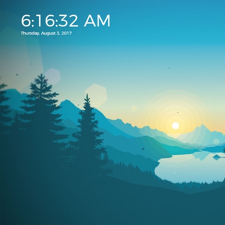 Firewatch 4K with Clock & Weather | Wallpapers HDV