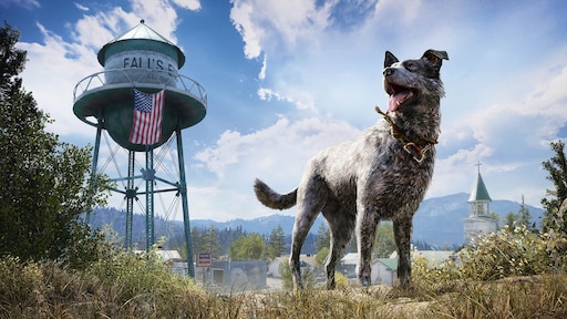 Читать край 5. Фар край 5. Штат Монтана округ Хоуп. Бумер пес фар край. Far Cry 5 пес бумер.