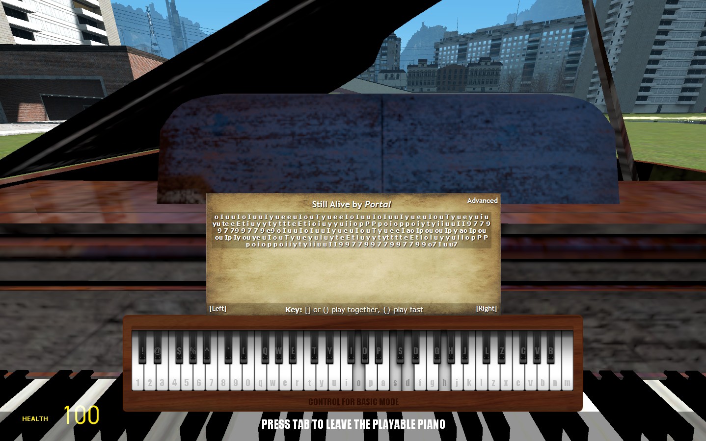 Steam Workshop Playable Piano