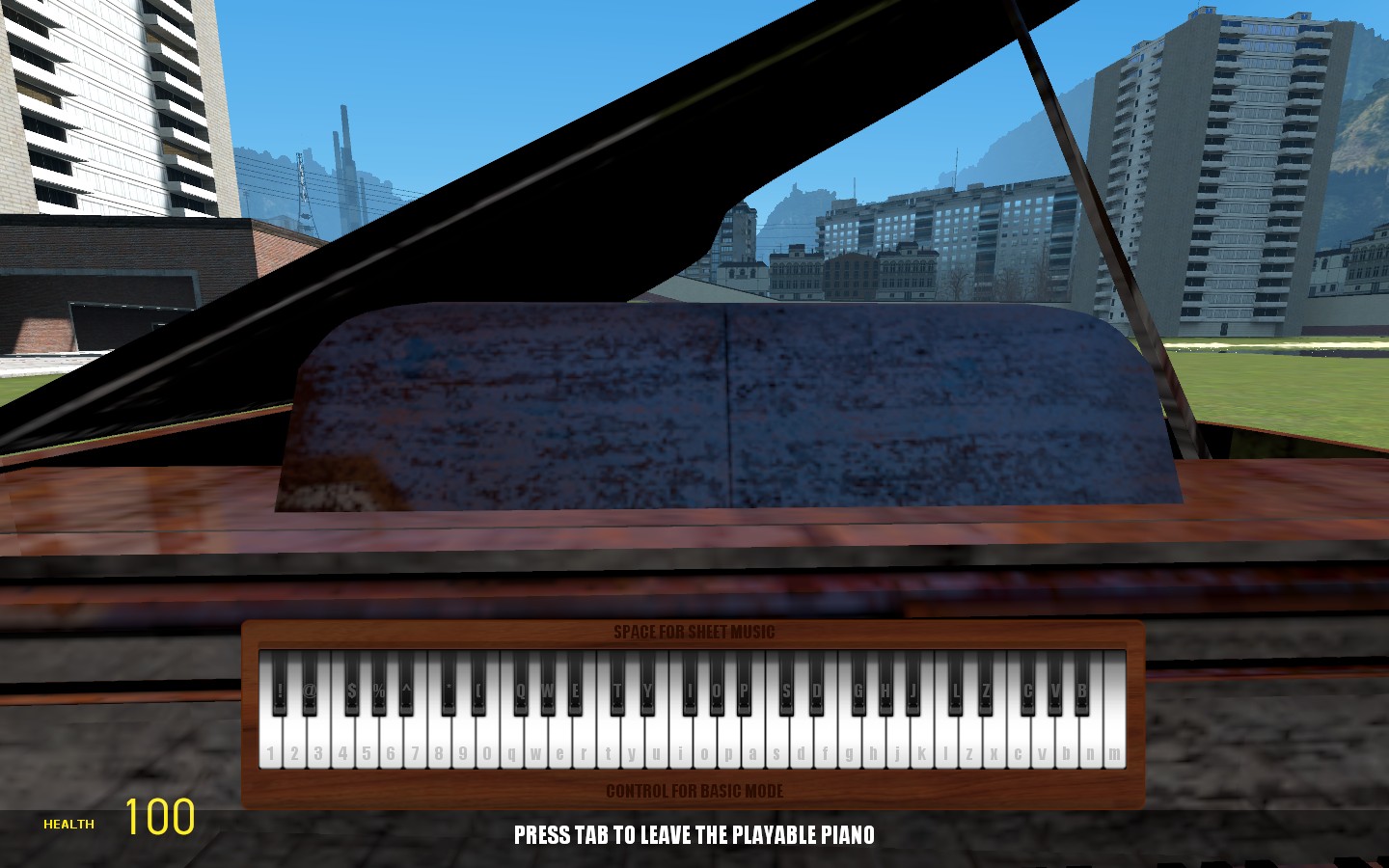 Partition Piano Gmod