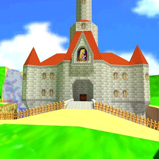 Peach&#039;s Castle (Mario 64) Minecraft Map