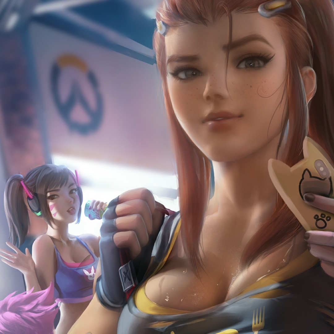 Brigette - Art by SakimiChan - OverWatch NormalQuality