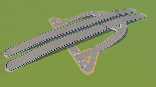 Steam Atölyesi::Small Highway Exit (for Network Extensions 2) .