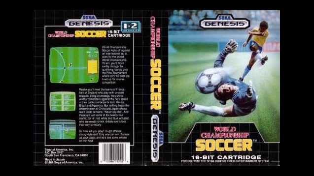 Mega-Drive Genesis -- World Cup Soccer -- JAPAN Game Sega. Works