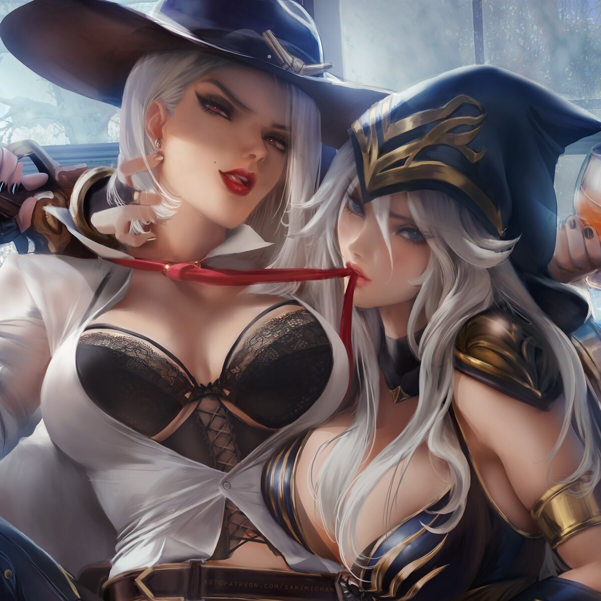 Ashe X Ashe_SakimiChan (NSFW)