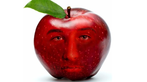 Глупое яблоко. Наливные яблочки. Яблоко с лицом. Яблоко для фотошопа. Креативные фрукты.