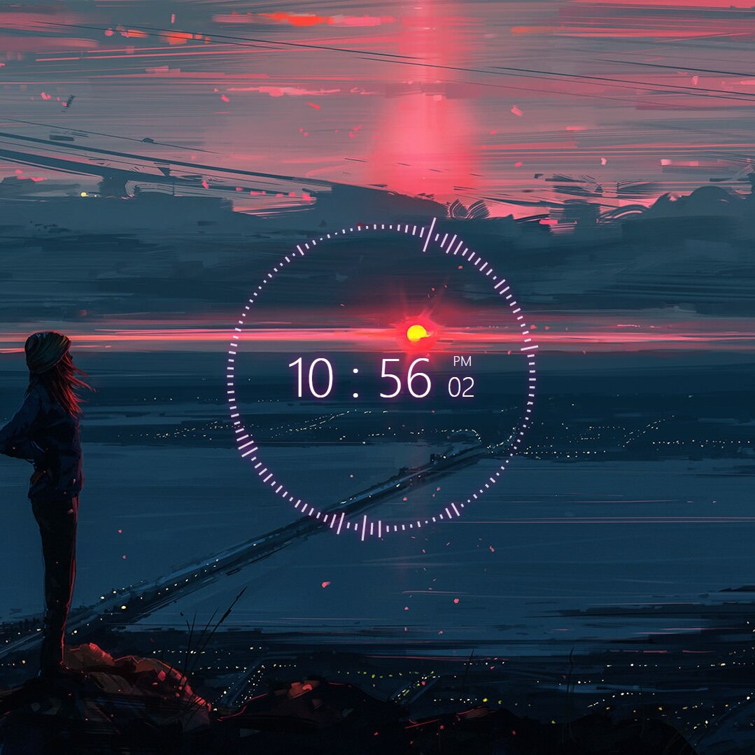 Nightfall (clock+audio)