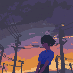 /sunset /waiting /faith - Pixel art | Wallpapers HDV