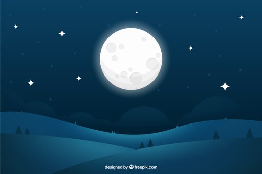 Мультяшная ночь картинки. Мультяшная полная Луна. Луна иллюстрация. Луна вектор.
