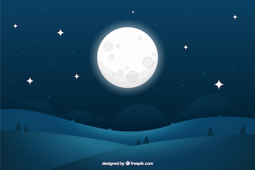 Мультяшная ночь картинки. Мультяшная полная Луна. Луна иллюстрация. Луна вектор.