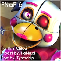 fnaf/c4d]funtime Chica Herogollum Design Update 1 - Fnaf Funtime