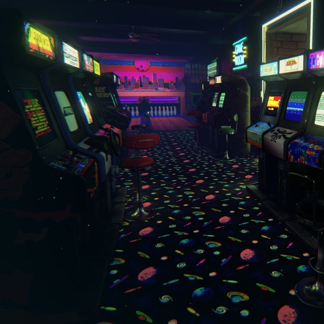 Arcade Room [Relaxing music] | Wallpapers HDV