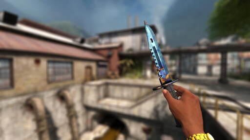 Штык нож Blue Gem