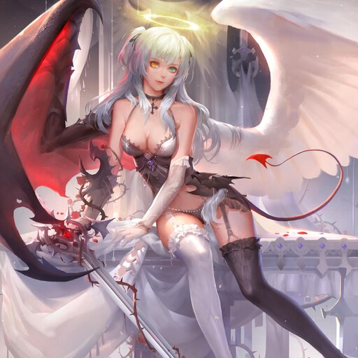half angel half demon girl