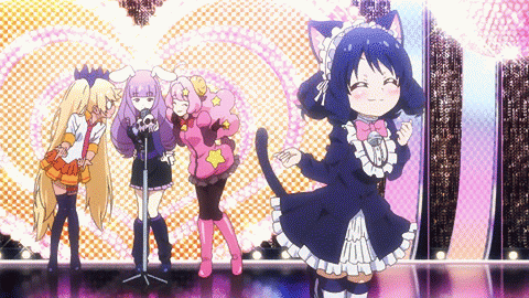 anime cat dance gif