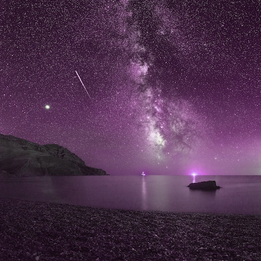 Звездное море существует. Тарханкут Млечный путь. Млечный путь в Крыму. Море и звезды. Ночной пейзаж.