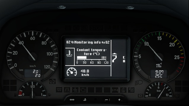 Steam Workshop::Mercedes-Benz Actros 2009 Realistic Dashboard Computer