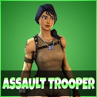 fortnite assault trooper - fortnite pastel 3d thumbnail