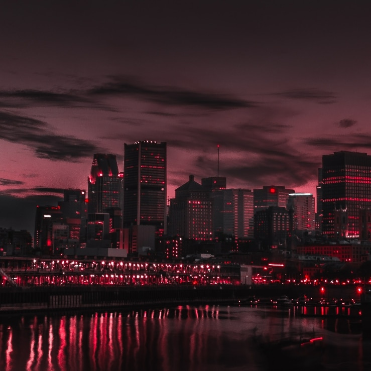 Glowing Pink City