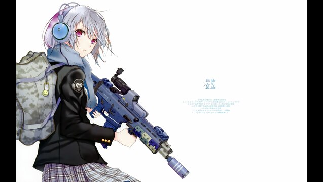 Steam Workshop 可爱的动漫女孩 かわいいアニメの女の子 Cute Anime Girl With Gun