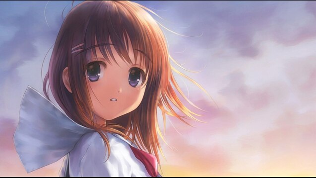 Steam Workshop 可爱的女孩 かわいい女の子 Cute Anime Character With Wind Blowing Her Hair