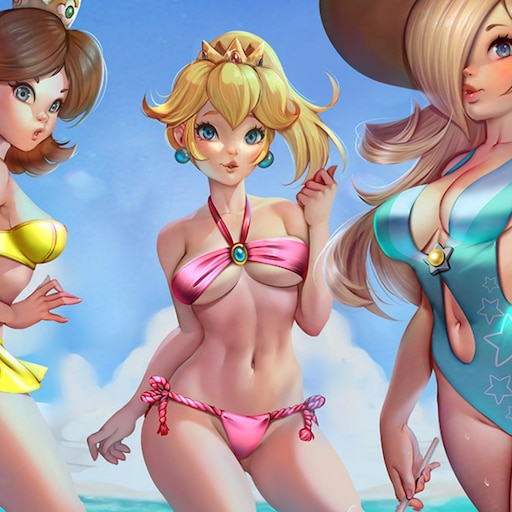 Майстерня Steam::Peach, Daisy and Rosalina - Bikini Time.