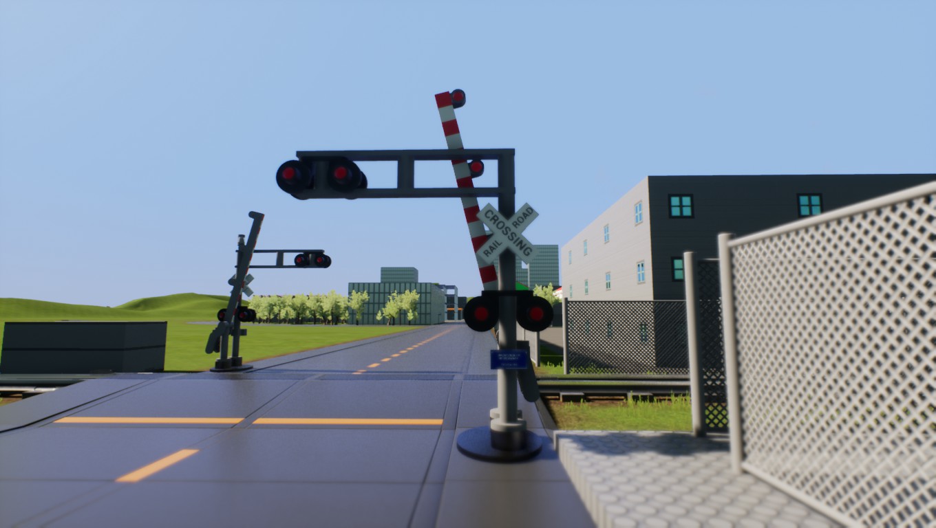 Steam Workshop American Railroad Crossing Signal - railroad crossing roblox game