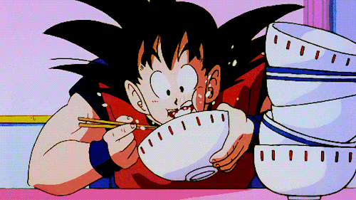 Featured image of post Goku Eating Gif I bet they do taste like cotten candy