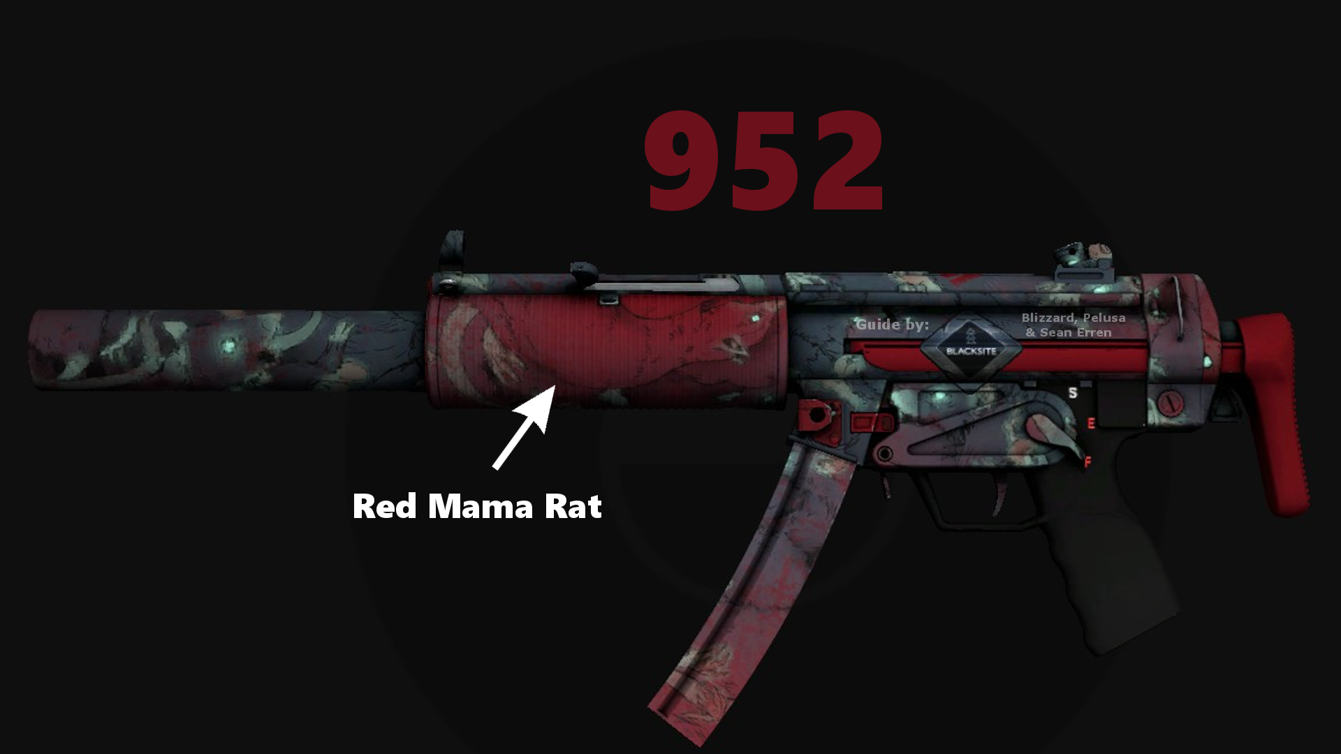 "Red Mama Rat" Pattern on handguard. 