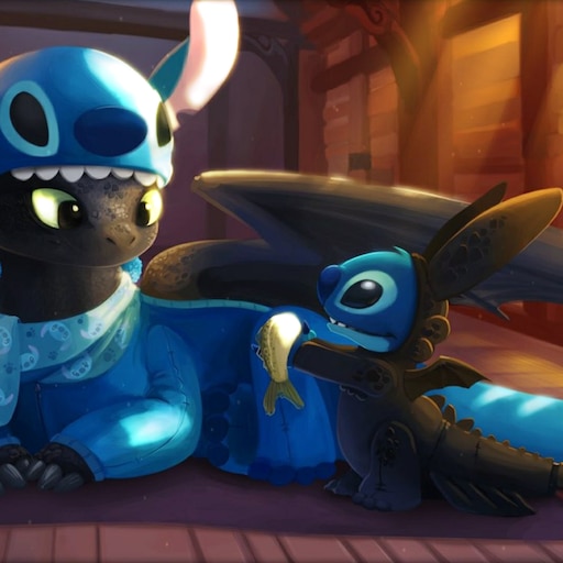 Steam Workshop::Stitch & Toothless Animated Wallpaper