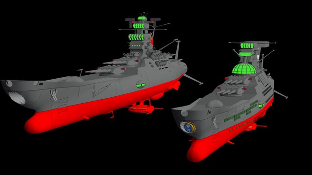 Space Battleship 3D Models for Download
