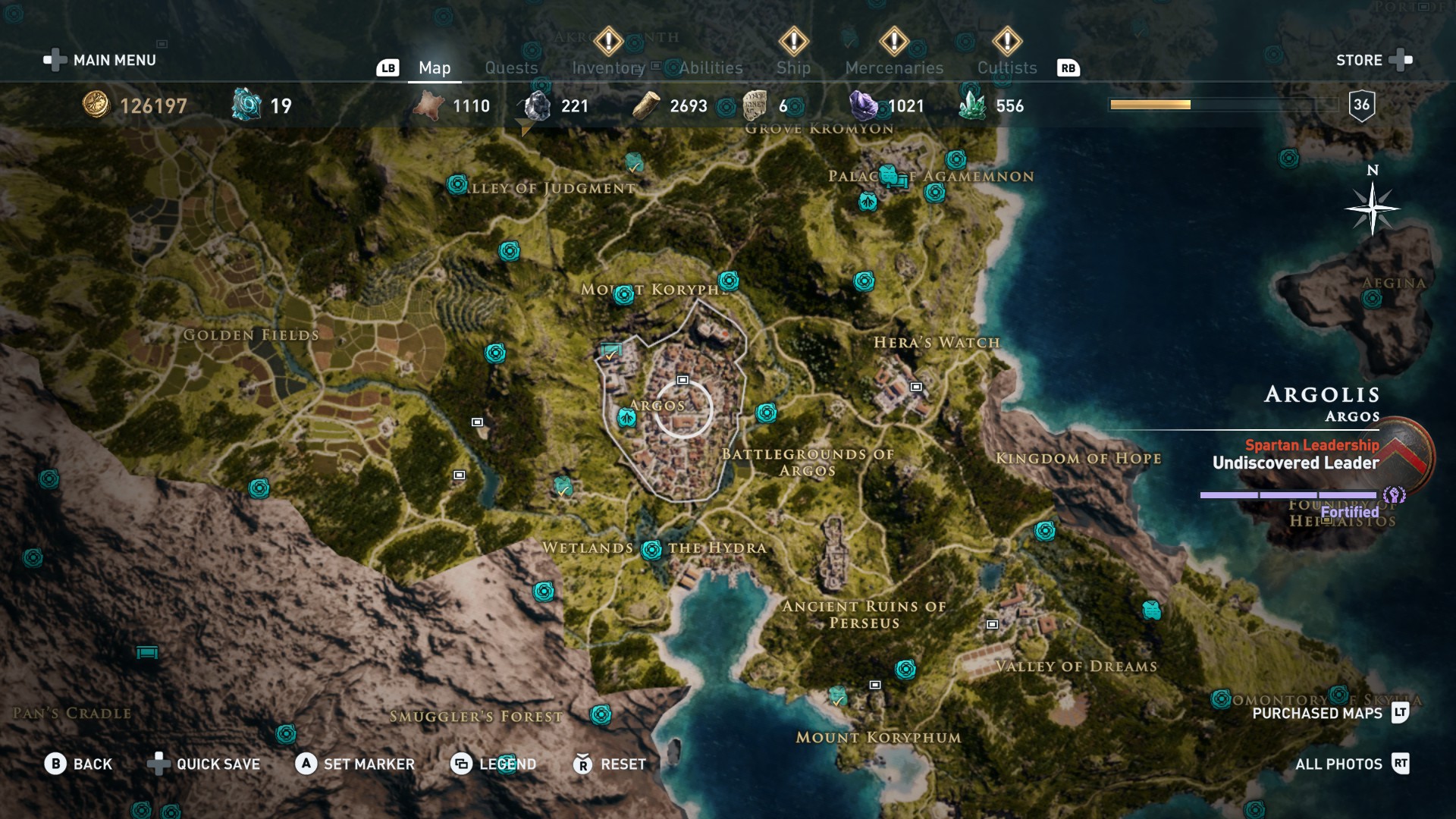 Assassins creed odyssey карта со всеми отметками