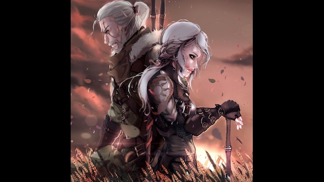 Steam Workshop Geralt Ciri The Witcher 3 Wild Hunt Wallpaper Animated