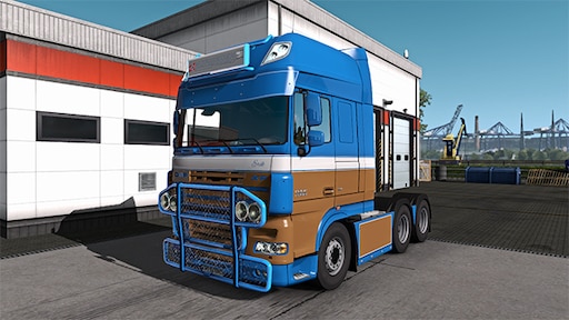 Steam Workshop::Blue and Golden DAF XF105 for Vad&K Steam Workshop::Blue And Golden Daf Xf105 For Vad&K