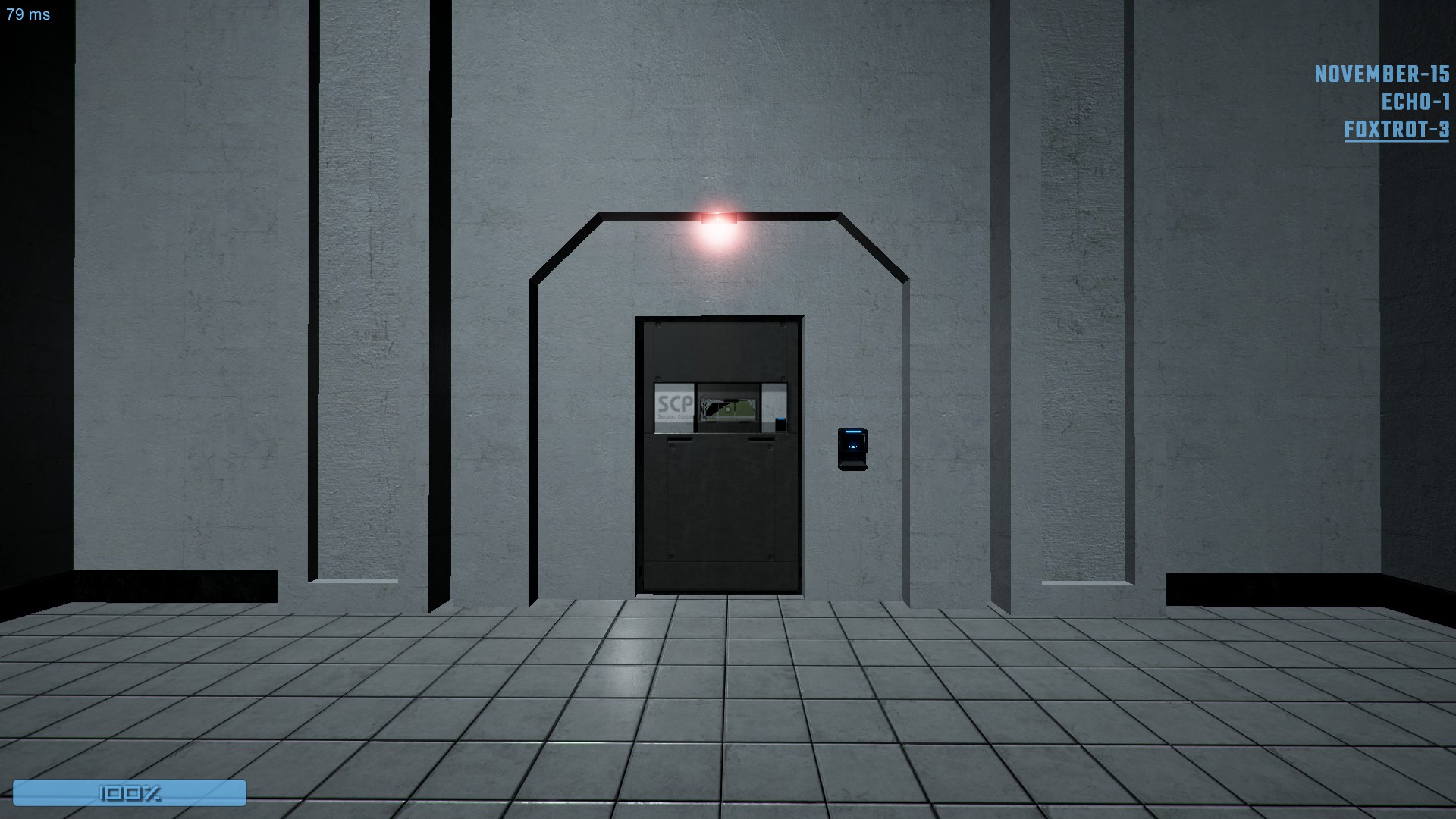 Escape zone doors.